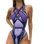 Damen Mesh-Jumpsuit Slim