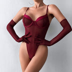Spitzen-Jumpsuit mit Netz-Details