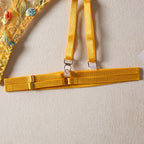 Dessous-Set mit Blumenstickerei